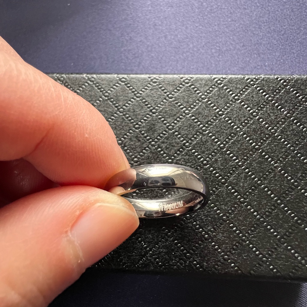 Titanium 4mm Rings